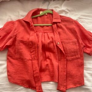 Plain button up tahirt